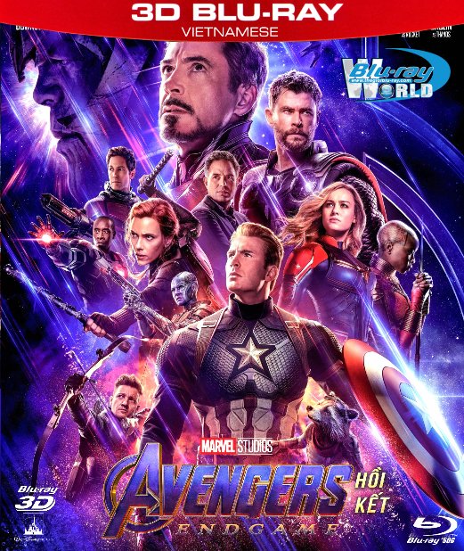 Z283. Avengers 4 Endgame 2019 - Biệt Đội Siêu Anh Hùng 4: Hồi Kết 3D50G (DTS-HD MA 7.1) 